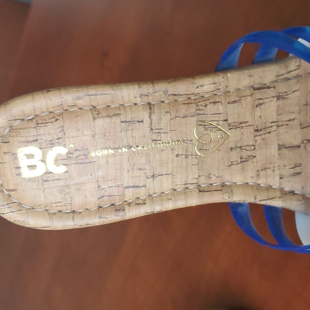 BC Footwear Firecracker vegan sandals, red/white/blue straps, Size 8, EUC - Picture 5 of 8